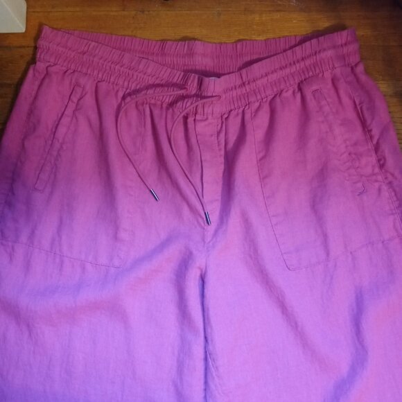 ATHLETA plus retreat linen mid rise wide leg pants (1X) - Picture 6 of 15